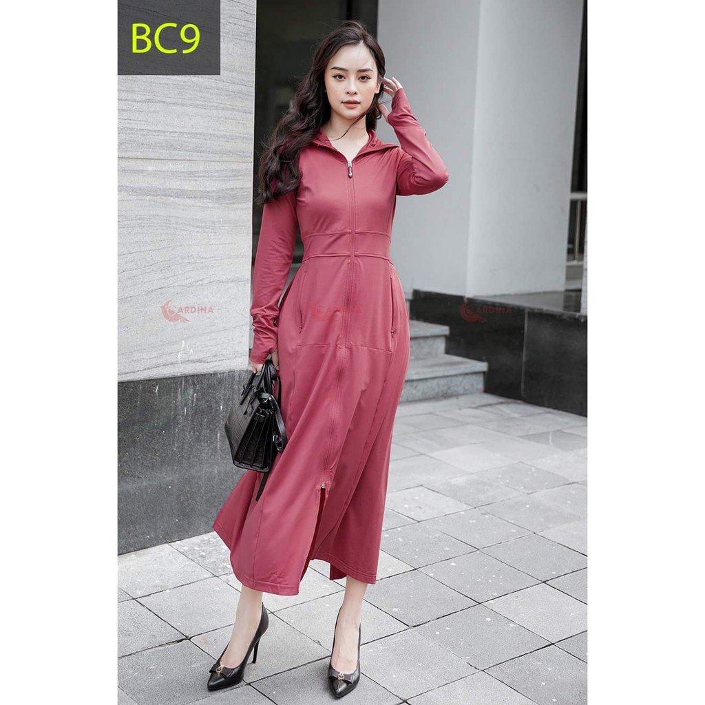 Áo Chống Nắng Trùm Toàn Thân Nữ, Chất Co Dãn, Mát Mẻ, Dày Dặn, Thấm Mồ Hôi | BigBuy360 - bigbuy360.vn