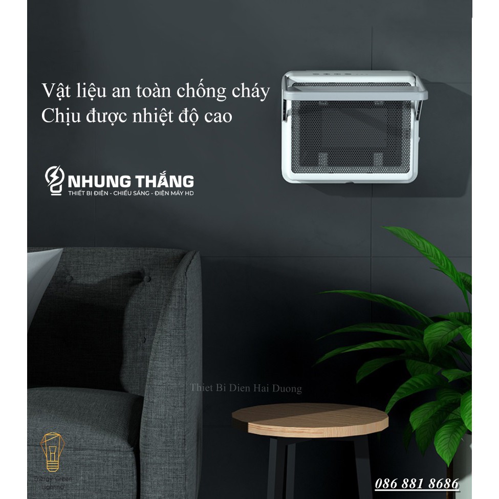 Máy Sưởi Treo Tường Phòng Tắm,Phòng Vệ Sinh,Phòng Khách,Phòng Ngủ C12 - Sưởi Gốm PTC - Chống Thấm Nước - Tiết Kiệm Điện