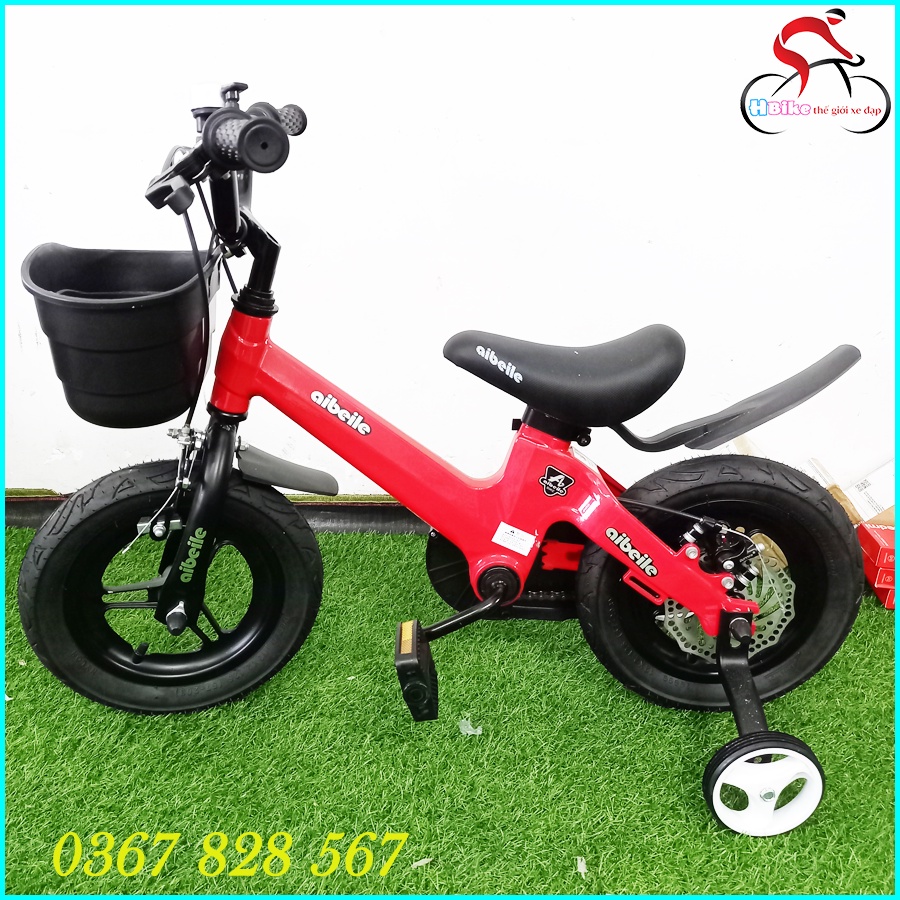 Xe Đạp Trẻ Em Vành Đúc, Khung hợp kim Magie AiBeiLe Siêu Nhẹ, Thời Trang Và Siêu Khỏe Khoắn.