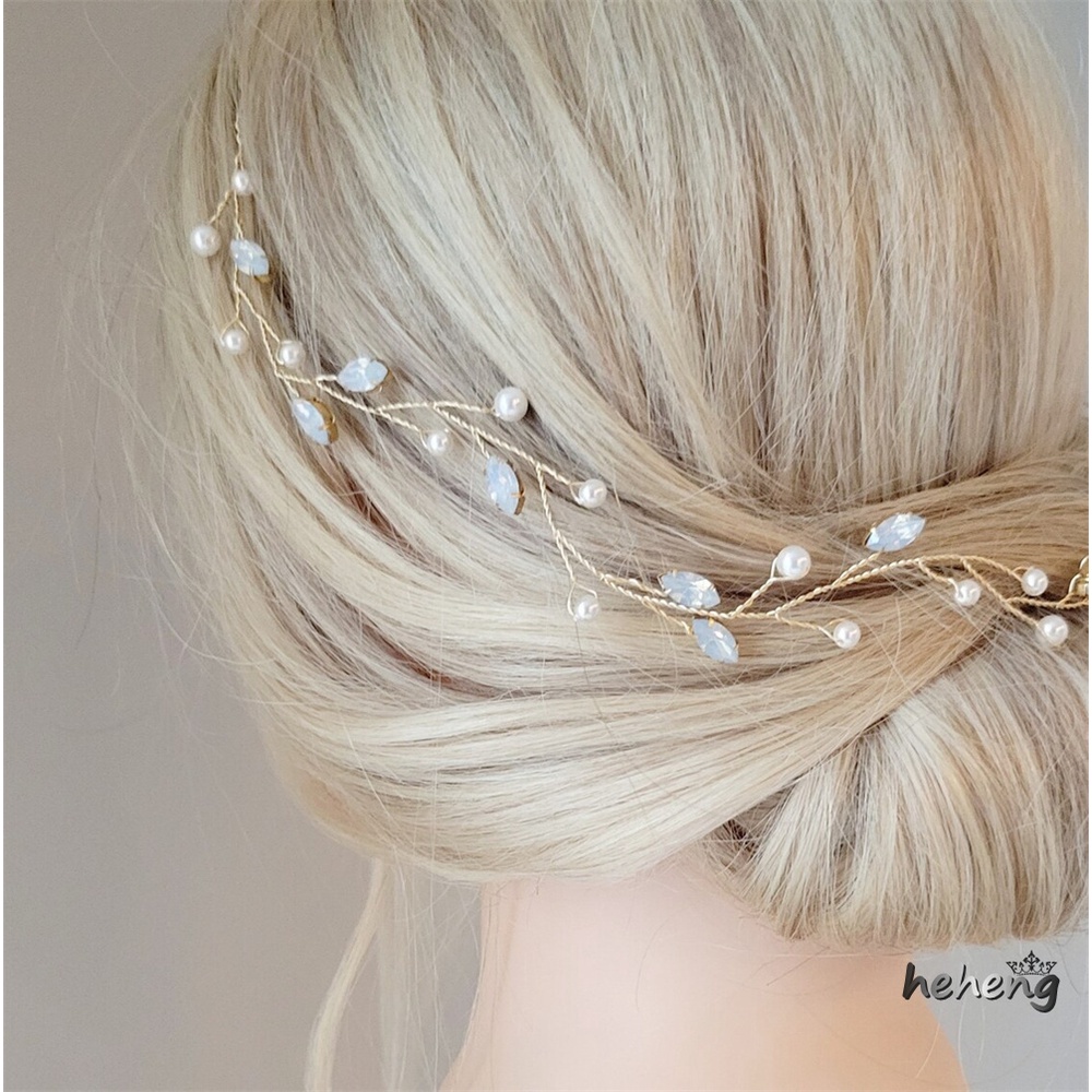 Băng Đô Cài Tóc Đính Ngọc Trai Thời Trang Cho Nữ