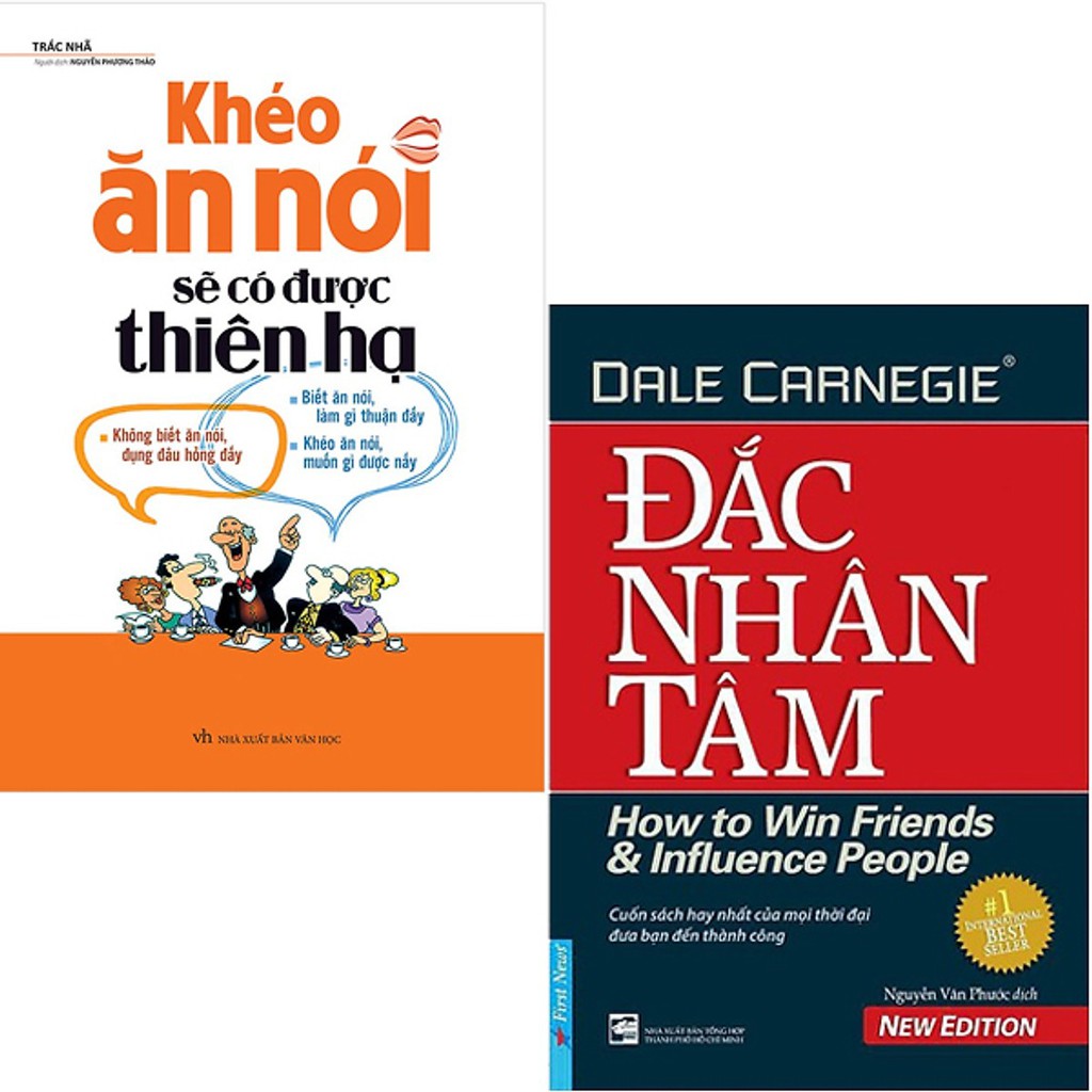 Sách - Combo Đắc Nhân Tâm + Khéo Ăn Nói Sẽ Có Được Thiên Hạ Tặng Bookmark Danh Ngôn