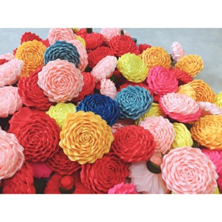 Hoa hồng giả, hoa giấy nhún đầu bông