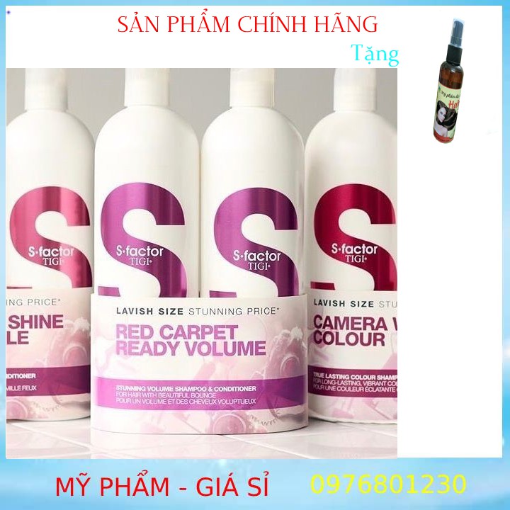 (SALE 30%)Cặp dầu gội đầu TiGi trắng ( 750ml ) U.S.A chính hãng làm mượt và phục hồi tóc hư tổn… Tặng Tinh Dầu Bưởi