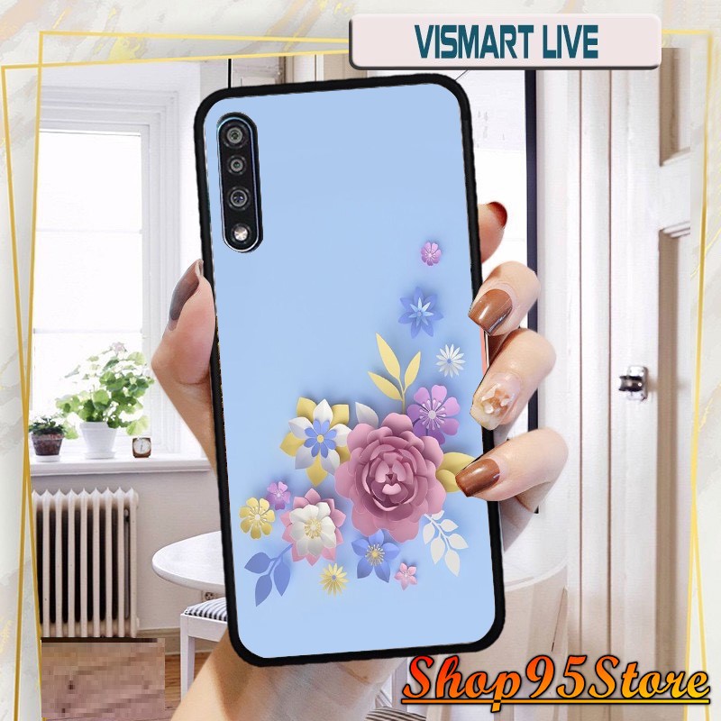 Ốp lưng phủ bóng Vsmart Live / Joy 3 / Active 3 / Joy 1+ / Bee 3 / Star / Joy 2+ họa tiết Hoa 3D