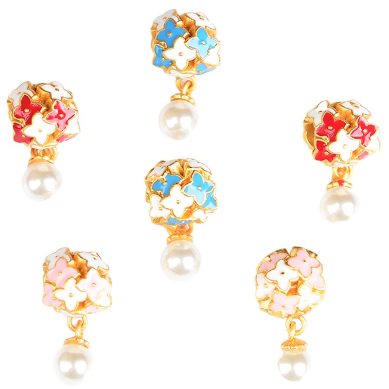 Phụ Kiện Hạt Ngọc Trai Hình Bông Hoa Nhỏ Tự Làm Vòng Tay / Trang Sức Không Gây Dị Ứng DIY