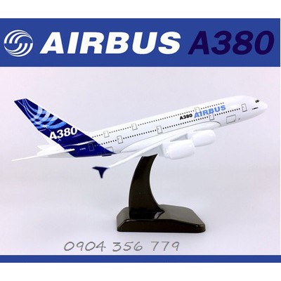 Mô hình máy bay tĩnh Airbus A380 Original (nguyên bản) có bánh xe