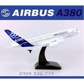 Mô hình máy bay tĩnh Airbus A380 Original (nguyên bản) có bánh xe