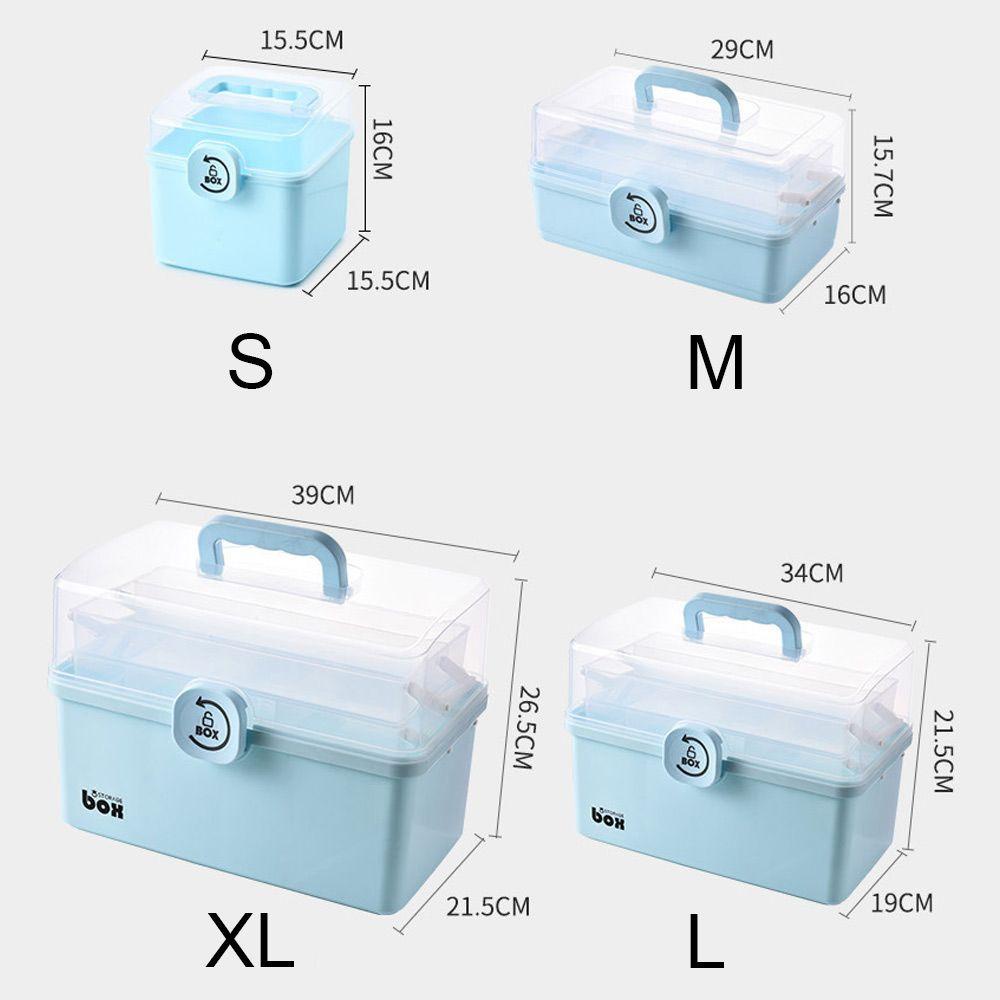 Hộp Đựng Thuốc Cỡ Lớn Nhiều Tầng Có Thể Gấp Gọn Tiện Dụng