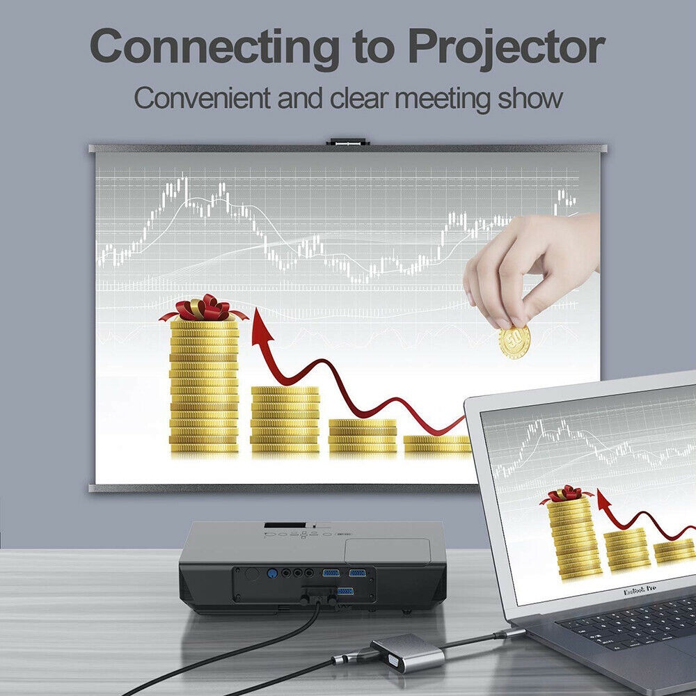 Bộ Chuyển Đổi Âm Thanh Norman Usb 3.0 4k Type C Sang Hdmi / Vga / Usb / Usb-C 4 Trong 1 Type-C Hdmi + Vga + Pd Hub