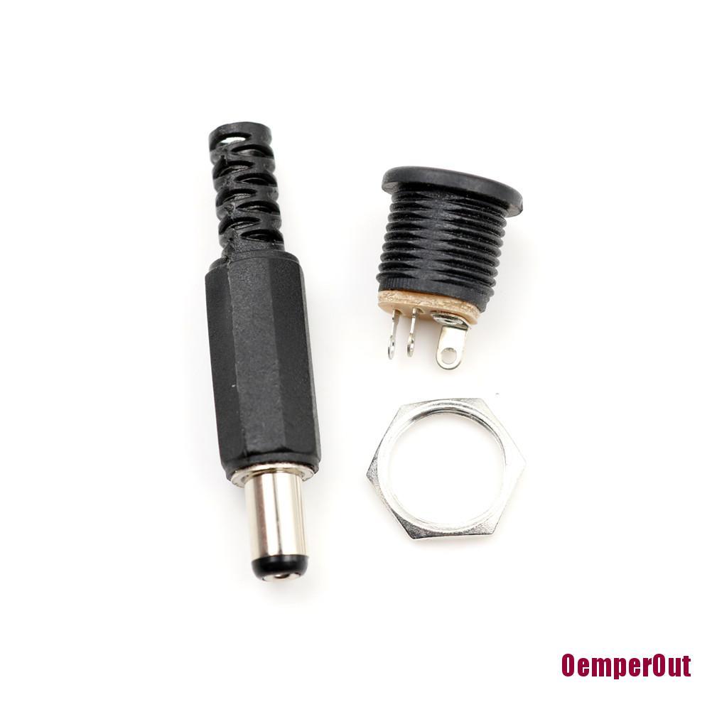 10 Đầu Nối Ổ Cắm Nguồn Dc 5.5mm X 2.1mm