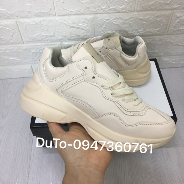 [TẶNG HỘP-SẴN HÀNG] Giày thể thao 𝐆𝐮𝐜𝐜𝐢 NY kem size 36-&gt;40