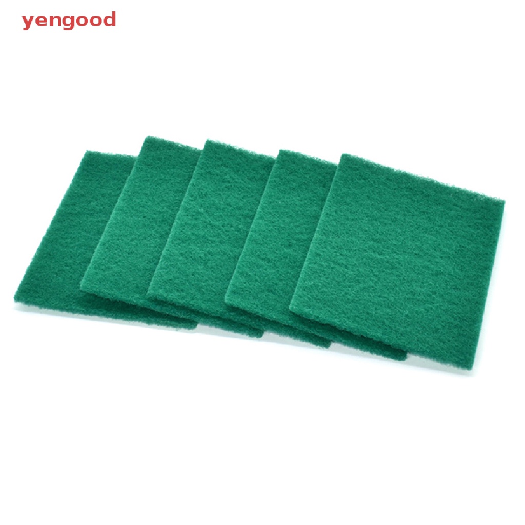 Bộ 5 Miếng Vải Lau Chén Đĩa Màu Xanh Lá Cây