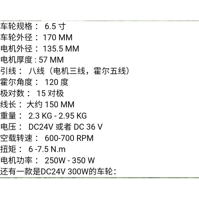 Bánh xe cân bằng 24-36V 350W hàng mới