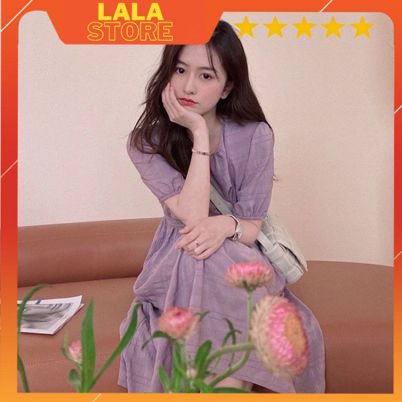 Váy dáng dài tím dành cho nữ mùa hè thu