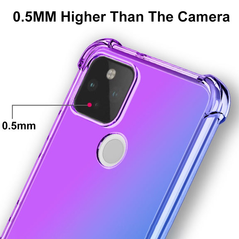 Ốp Điện Thoại Silicon TPU Mềm Chống Sốc Hình Không Vàng Cho Google Pixel 6 Pro 5 4 XL 4A 5A 6A 5G