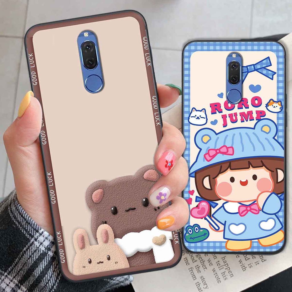 Ốp Huawei Nova 2i bear brick, gấu đáng yêu, dễ thương
