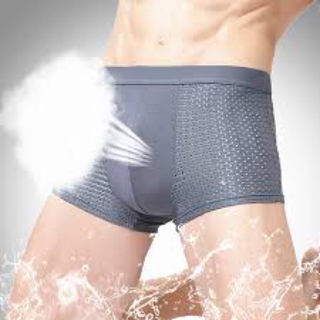 Bộ 4 Quần Lót Boxer Thông Hơi Có Túi Xách Cao Cấp