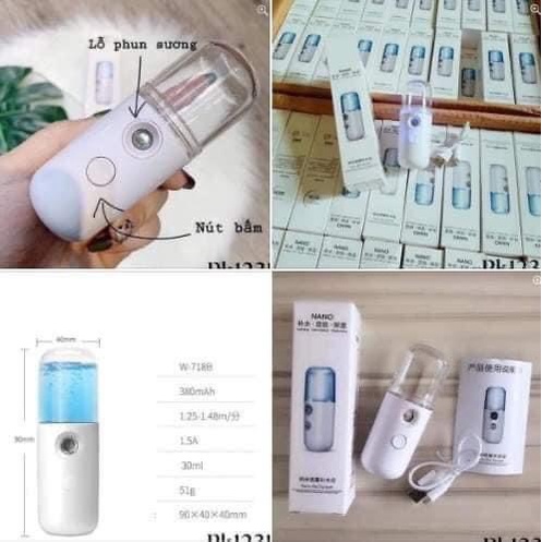 Máy xông tinh dầu, phun xương cầm tay mini mua 1 máy tặng 1 vỉ xông tinh dầu