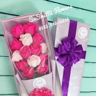 Hộp hoa hồng sáp thơm (15 bông)