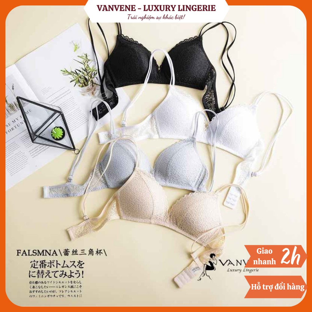 ÁO LÓT BRA REN HOA VANVENE ĐỆM MỎNG FULL SIZE 32 ĐẾN 38 ÁO NGỰC REN SEXY GỢI CẢM MỚI PHÙ HỢP MỌI LỨA TUỔI A620