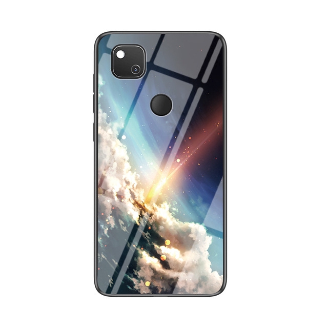 Ốp điện thoại nhựa cứng tích hợp kính cường lực thích hợp cho GOOGLE PIXEL 4 4A XL PIXEL 3A 3 XL 2 XL