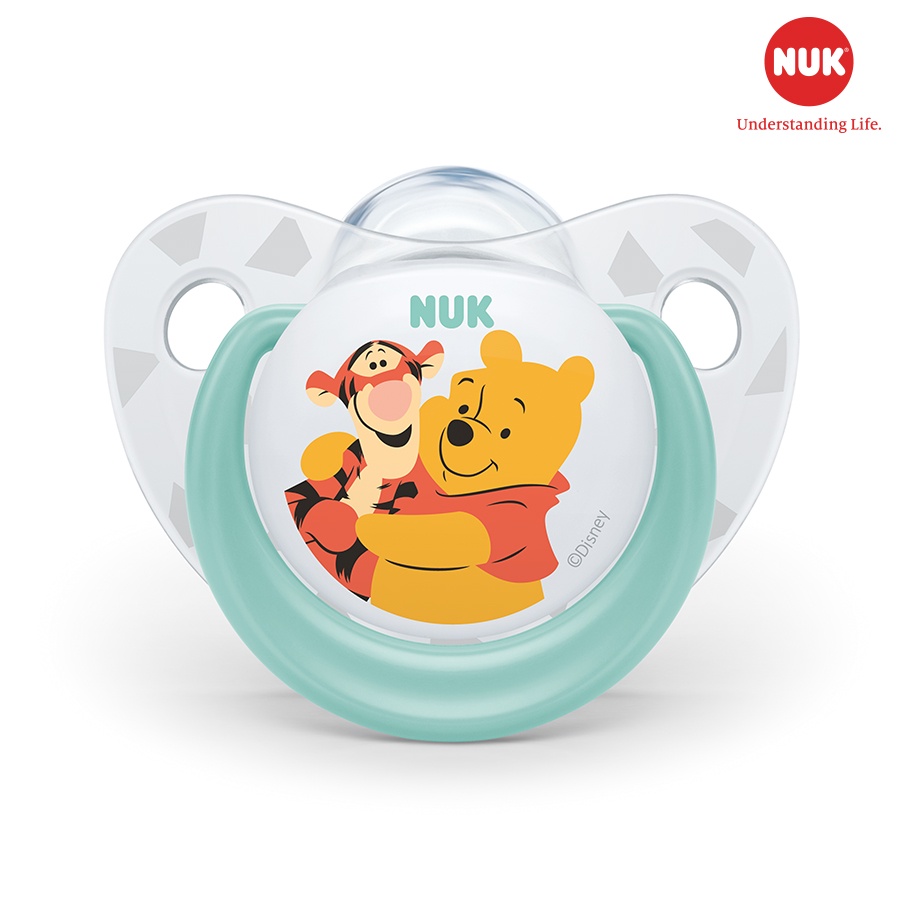 Bộ 2 ty ngậm Silicone NUK Sleeptime Disney cho bé 0 - 18 tháng tháng (2 cái/hộp) - ti giả cho trẻ sơ sinh