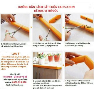 Xốp bọc cạnh bàn 2 mét