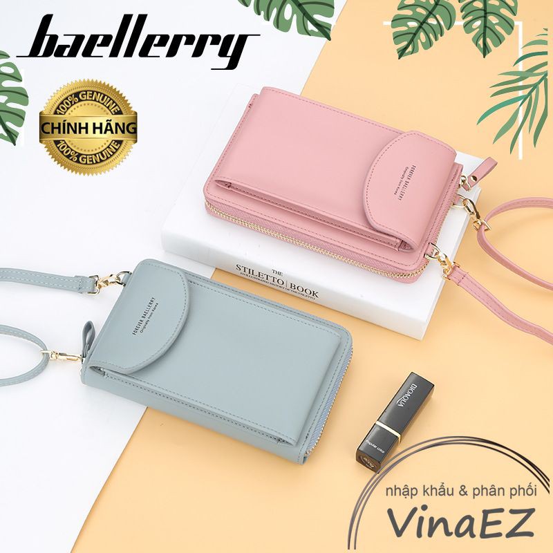 [FREESHIP, HỎA TỐC]túi ví đeo chéo Baellerry mẫu 1 mini dáng đứng, để vừa điện thoại smartphone, iphone - VI08591