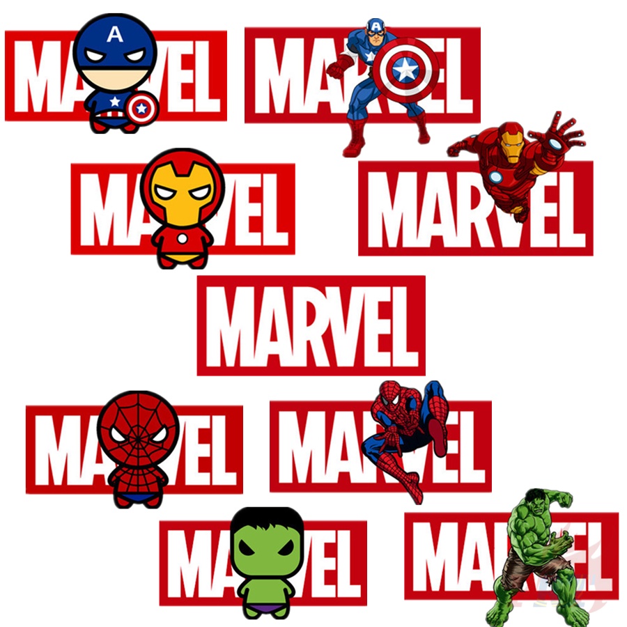 ◆ Miếng Dán Trang Trí Tường Hình Siêu Anh Hùng ◆ 1 Sticker Dán Ủi Với Thiết Kế Đẹp Mắt