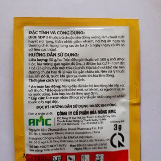 Thuốc diệt chuột DIOF 5DP gói 3g