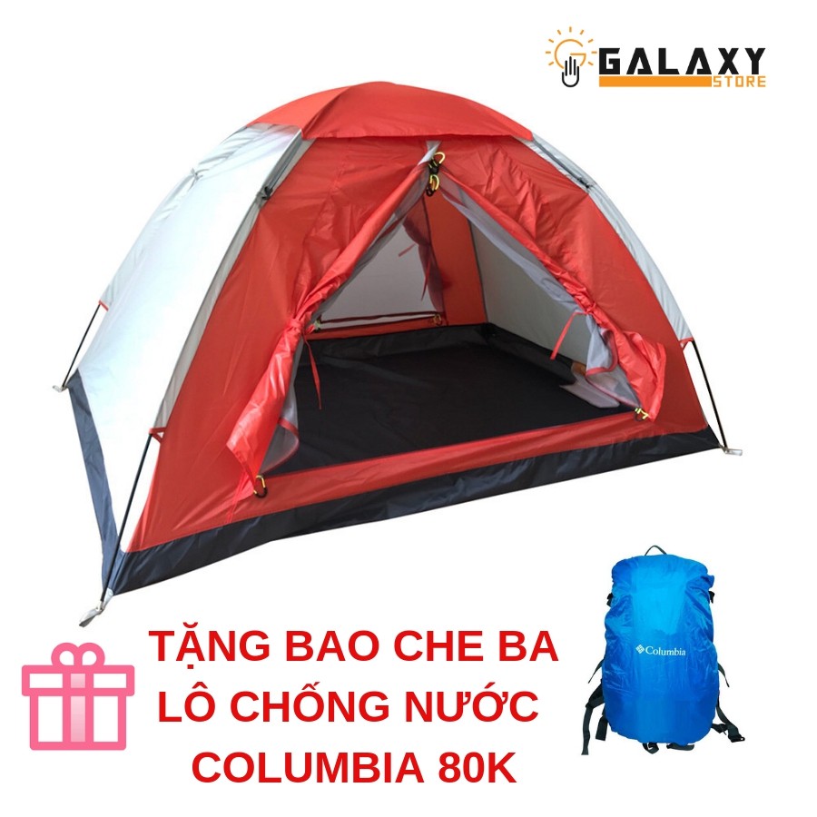 [HÌNH THẬT] Lều Phượt Cắm Trại 2 Người Cao Cấp Galaxy Sports Tetragon 2PLE01 (Lều 2N1L)