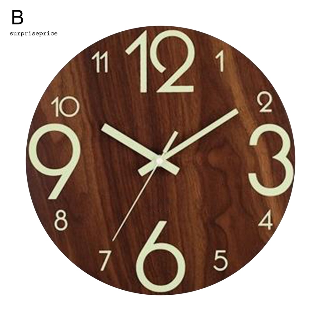 Đồng hồ treo tường phát quang 2 kiểu độc đáo trang trí nhà cửa