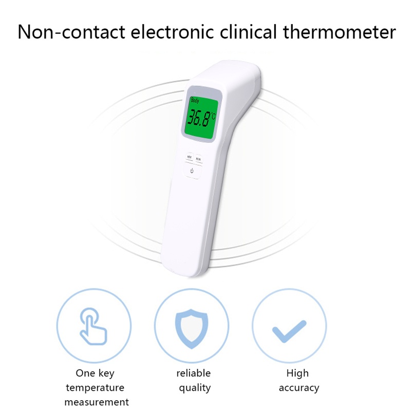 Máy Đo Nhiệt Độ Cơ Thể Không Tiếp Xúc Có Màn Hình LCD