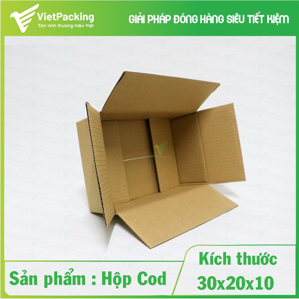 [Sản phẩm bán chạy] 20 hộp carton size 30x20x10 hộp cứng, giấy đẹp