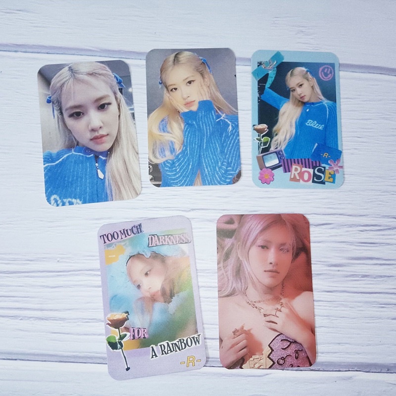 Set card ảnh pre - order album Rosé  -R- hàng unoff