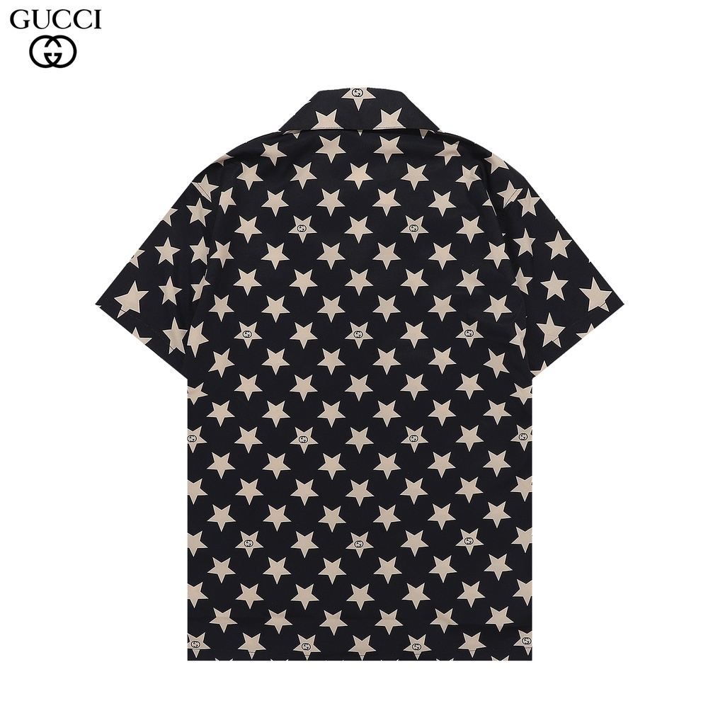 Áo Sơ Mi Ngắn Tay In Họa Tiết Ngôi Sao unisex GGG Size M-3Xl