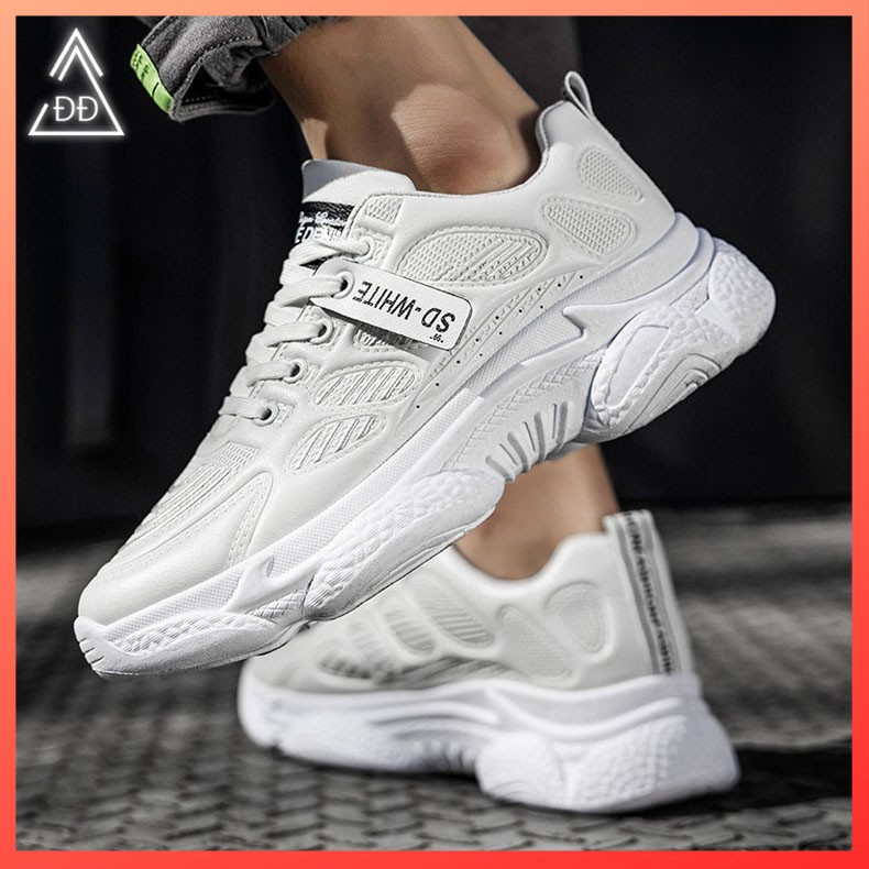 Giày sneaker nam trắng đế độn [FREESHIP] D780 shop Địch Địch giày thể thao nam