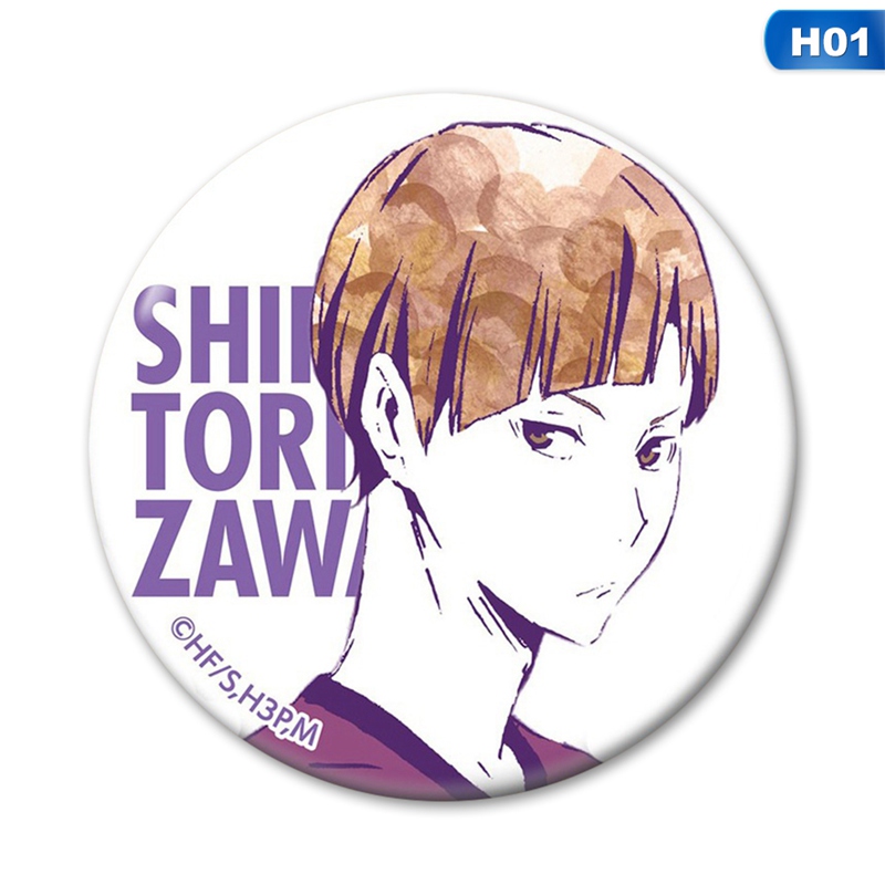 flowersqueen Huy Hiệu Cài Áo Hình hoạt Hình Haikyuu