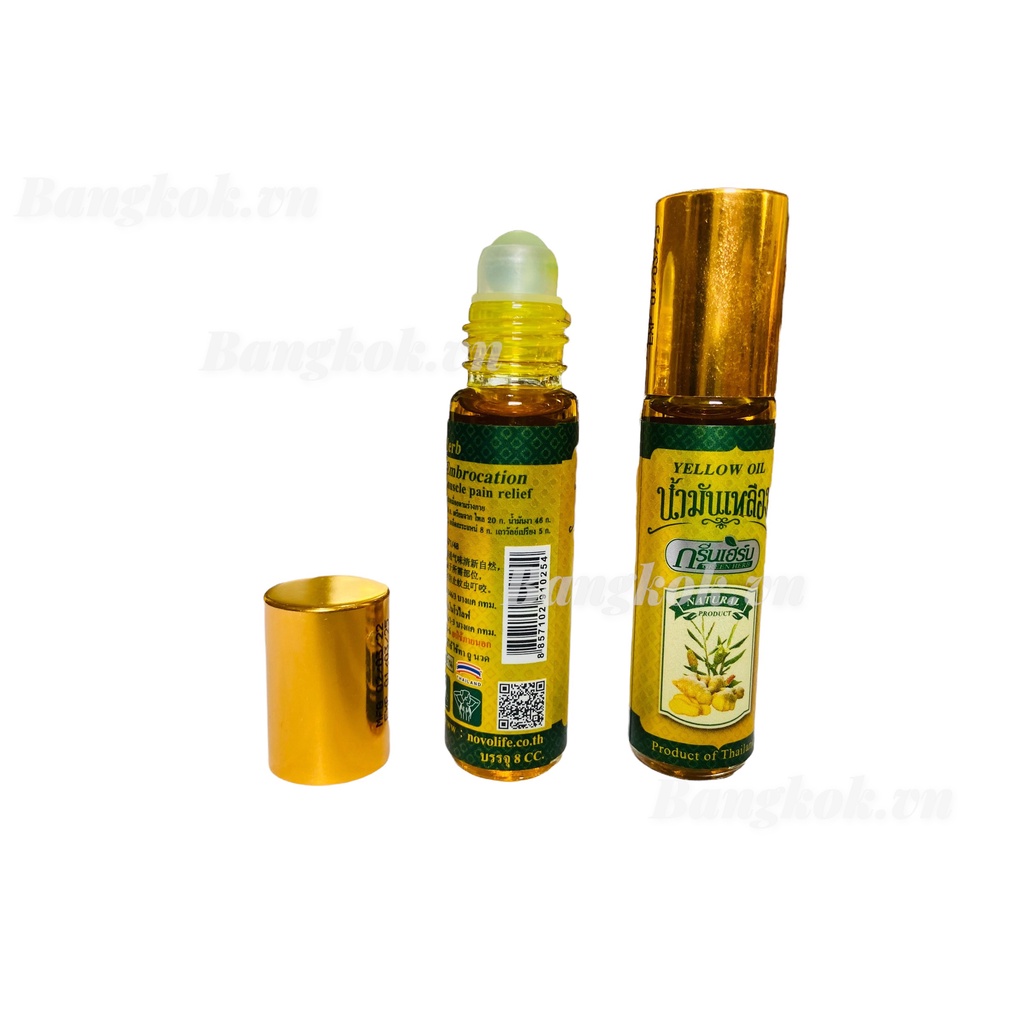 01 chai Dầu Nóng Yellow Oil Green Herb Thái Lan