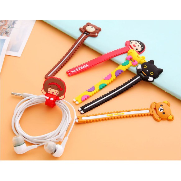 Dây Quấn Buộc Chống Rối Tai Nghe, Cáp Sạc Hình Thú Cute ( Hình Ngẫu Nhiên )
