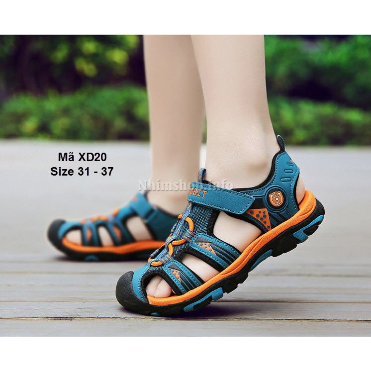 Dép Sandal Rabit Kiểu Dáng Bít Mũi Thể Thao Và Cá Tính Cho Bé Trai XD20