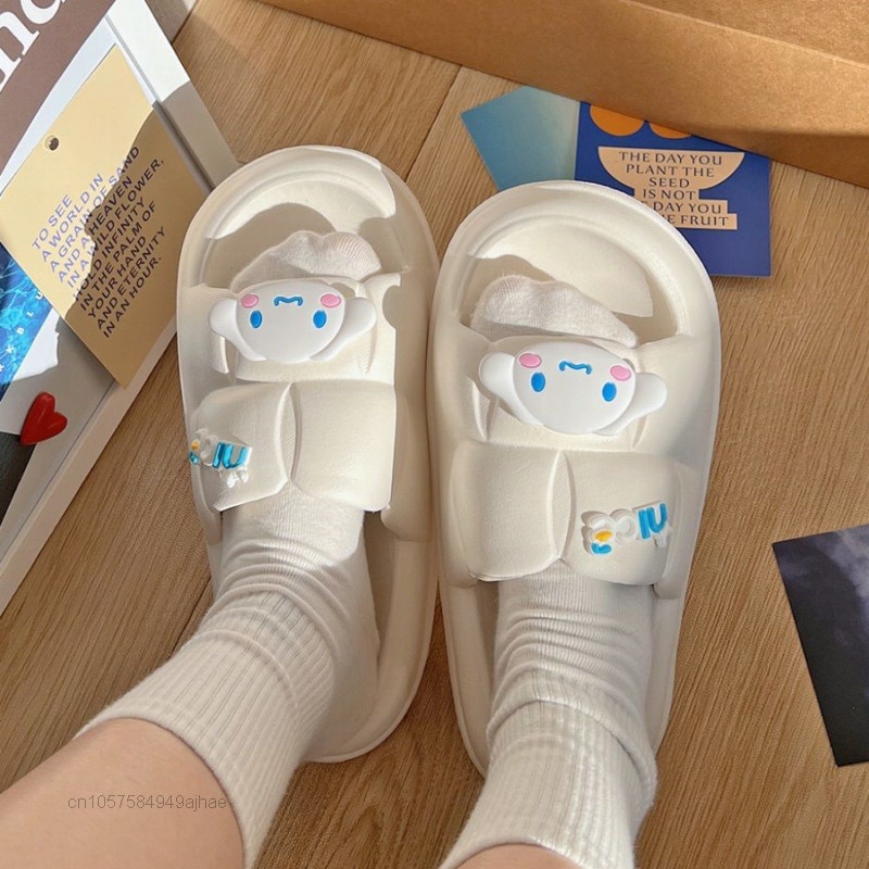 SANRIO Dép Sandal Đế Mềm Dày Dặn Phong Cách Thời Trang Hàn Quốc 2022 Y2k