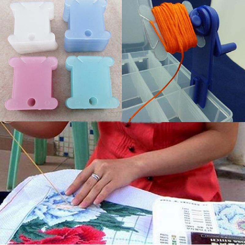 Bộ 50 Giá Đỡ Chỉ Thêu Chữ Thập Bằng Nhựa Tiện Dụng