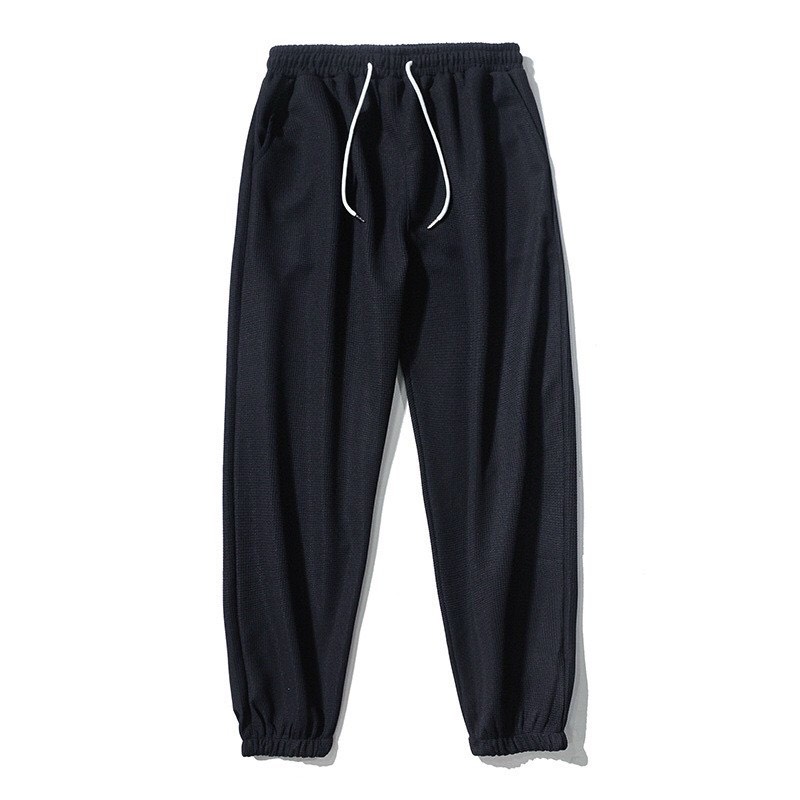 Quần jogger thể thao nam nữ chất tổ ong - Quần jogger unisex chất tổ ong bo gấu dày dặn, phong cách ulzzang