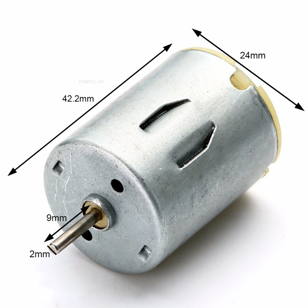 Mô tơ ô tô DC 3-12V 23000rpm mini tốc độ cao cho xe hơi đồ chơi của bé