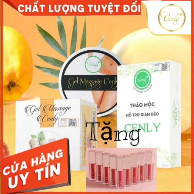 [CHÍNH HÃNG]  Combo Giảm Cân Hiệu Quả Kem Tan Mỡ Và Thảo Mộc Thiên Nhiên Cenly