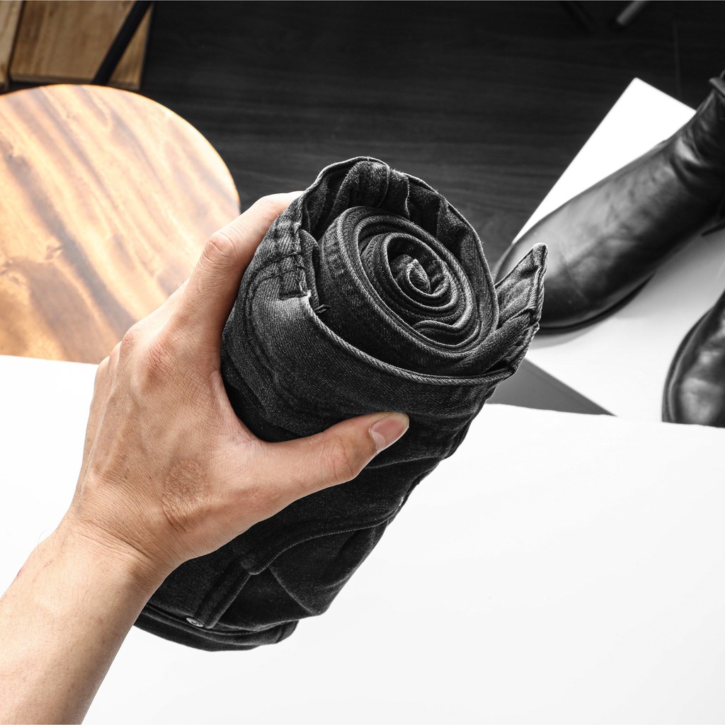 Quần jean nam co giãn cao cấp , jean màu xám slim fit trẻ trung 041L TOBY TBJ03 | BigBuy360 - bigbuy360.vn