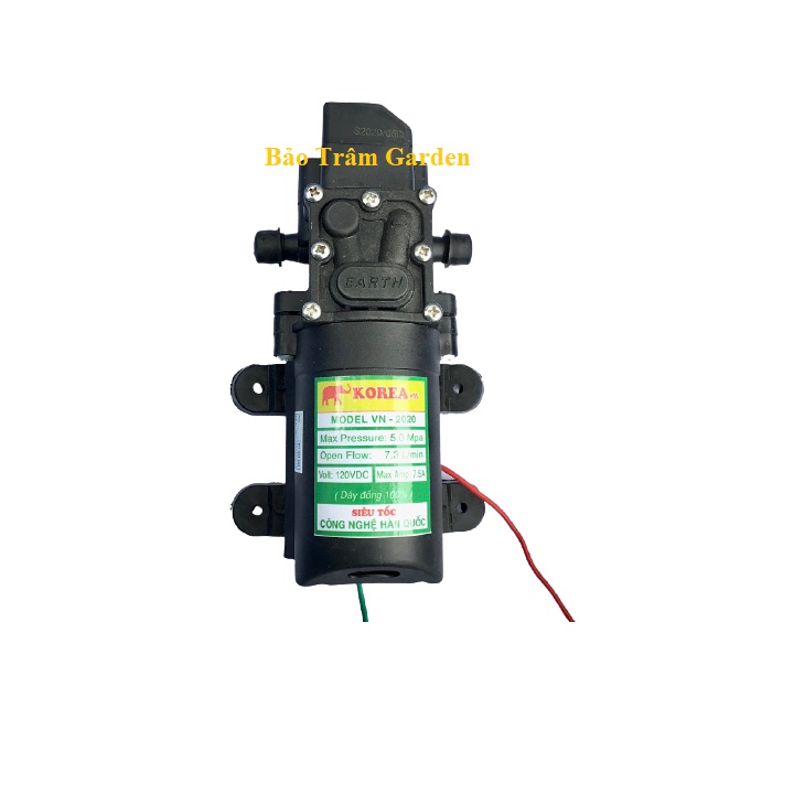Bộ máy bơm phun phân bón, tưới cây dùng máy bơm tăng áp mini 12v tự ngắt Việt Thái VN - 2020