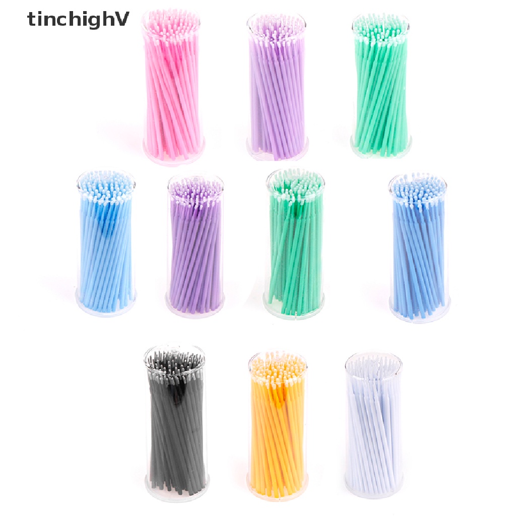 Set 100 Tăm Bông 13 Màu Tùy Chọn Trang Điểm Nối Dài Lông Mi