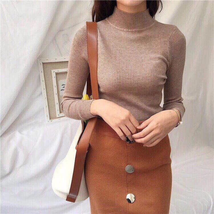 Áo len lụa cổ 3 phân | BigBuy360 - bigbuy360.vn